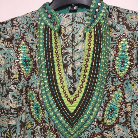 BARBARA GERWIT EMBELLISHED TALL BLOUSES SIZE S - Picture 4 of 7